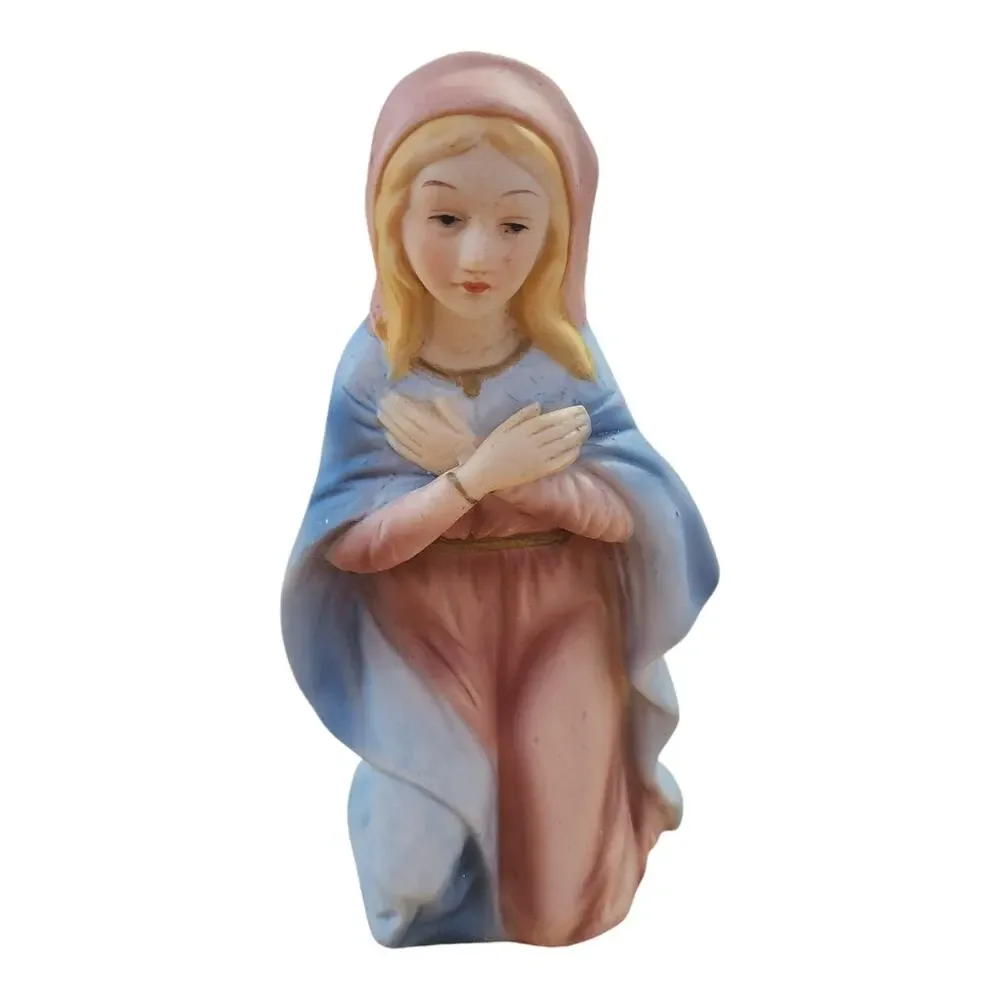 Vintage 2pc Mary Jesus Homco Taiwan Nativity Christmas Holiday Replacement Set
